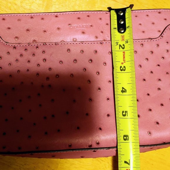 Coach 49850 Legacy Framed Ostrich Embossed Leather Large Clutch Wallet - Picture 10 of 11